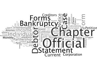 Obraz premium bankruptcy forms