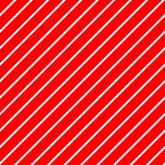 Christmas Candy Cane Stripes Seamless Vector Pattern in Red and White. Popular Winter Holiday Backdrop. Variable Width Stripes. Diagonal Lines Background. Repeating Tile Swatch Included.