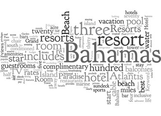 Fototapeta premium Bahamas Resorts