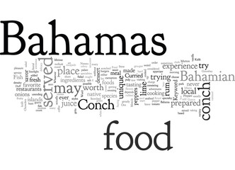 Fototapeta premium Bahamas Food