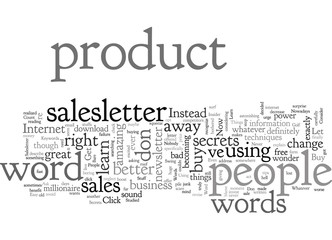Fototapeta premium Bad Lousy Words You Should Never Say In Your Salesletter