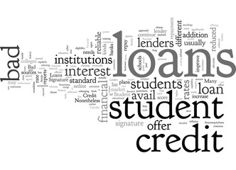 Bad Credit Signature Student Loans