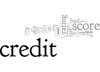 bad credit score