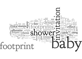 baby shower footprint invitations