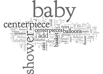 baby shower centerpieces