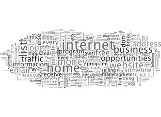 Fototapeta premium Avoid A Trap When You Start A Business From Home