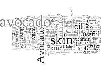 Avocado Great For Skin Care