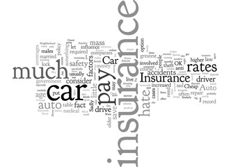 Auto Insurance The Factors That Affect How Much You Pay