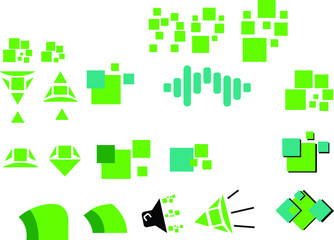 Fototapeta premium Pixel Technology Gaming Logo Ideas