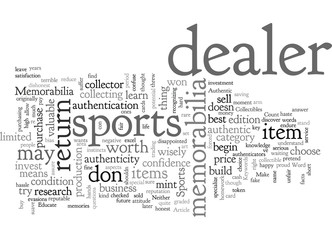 Fototapeta premium Authentic Sports Memorabilia