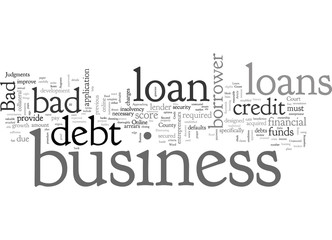 Fototapeta premium Augment Your Credit Score Through Bad Debt Business Loans