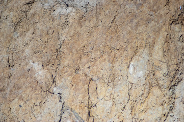 Clay texture on the edge of a cliff