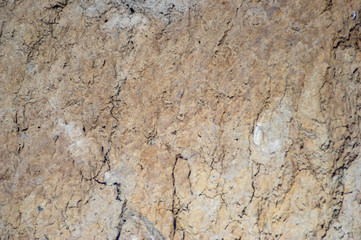 Clay texture on the edge of a cliff