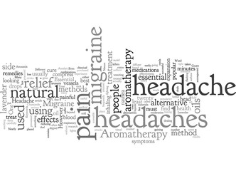 Fototapeta na wymiar Aromatherapy Mother Nature s Treat for Migraine Headache Sufferers