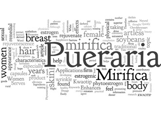 Applications Of Pueraria Mirifica