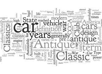Fototapeta premium Antique Classics Cars That Last