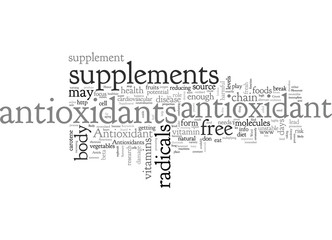 Fototapeta premium Antioxidant Supplement