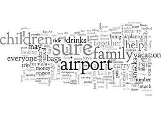 Fototapeta na wymiar Air Travel Tips for Families