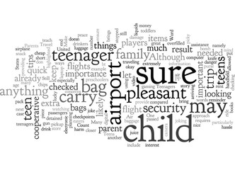 Fototapeta premium Air Travel Tips for Parents with Teens