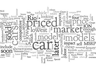 Fototapeta premium Affordable Cars Priced From Under K