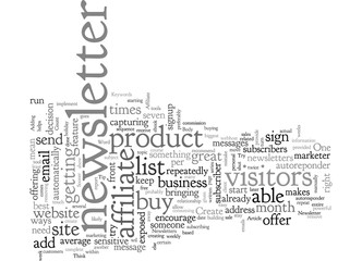 Affiliate Tip Create A Newsletter