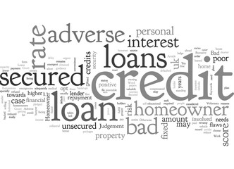 Fototapeta premium Adverse Credit Secured Homeowner Loans