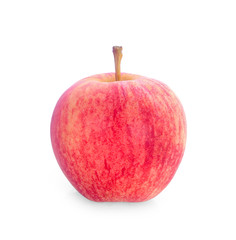 red fresh apple isolated on white background