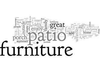 Add Great Patio Furniture