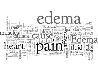 Fototapeta premium Acute Edema and Back Pain