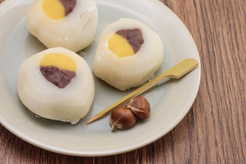 秋の味覚　栗大福