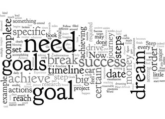 Obraz premium Achieve Your Goals For Success Step By Step