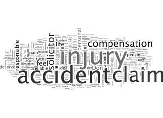 Obraz premium Accident Claim With A Specialist Solicitor