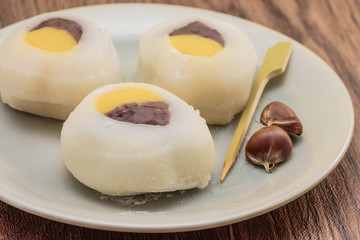 秋の味覚　栗大福