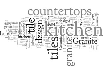 Fototapeta premium About Ceramic Tile Kitchen Countertops