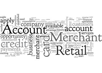 Fototapeta na wymiar A Retail Merchant Account