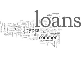 A Look at Common Types of Loans