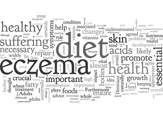 Fototapeta premium A Healthy Diet Can Help Clear Up Your Eczema