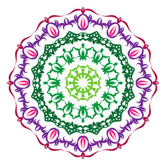 Mandala pattern black and white good mood