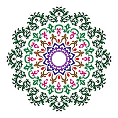 Mandala pattern black and white good mood