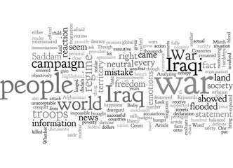 A Fresh Look on the War in Iraq