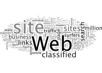 A Classified way to drive business to your web site