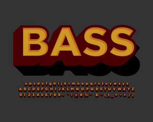 Strong bold alphabet design