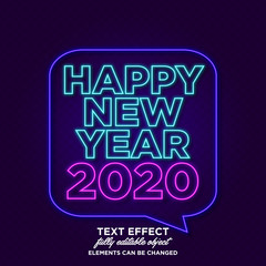 Happy new year 2020 banner