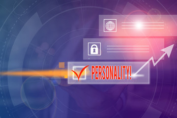 Handwriting text Personality. Conceptual photo combination characteristics that form individuals...