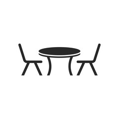 Coffee Table icon vector simbol illustration EPS 10