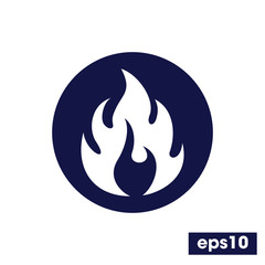 Fire flame icon, Simple Flame sign, Fire symbol Vector illustration for graphic design, Web, UI, mobile app