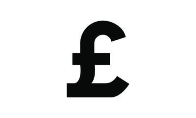 pound sterling icon vector