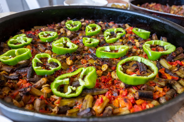 Okra after being cooked in arabic house