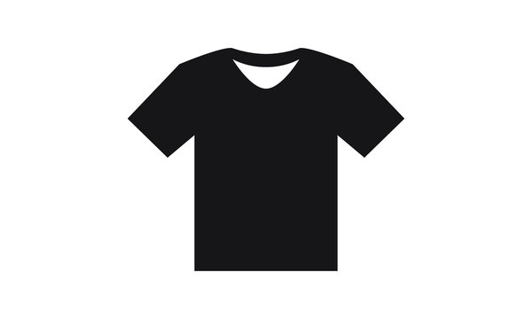 Tshirt Icon In Trendy Flat Style