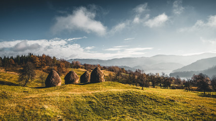 autumn landscape in mountains